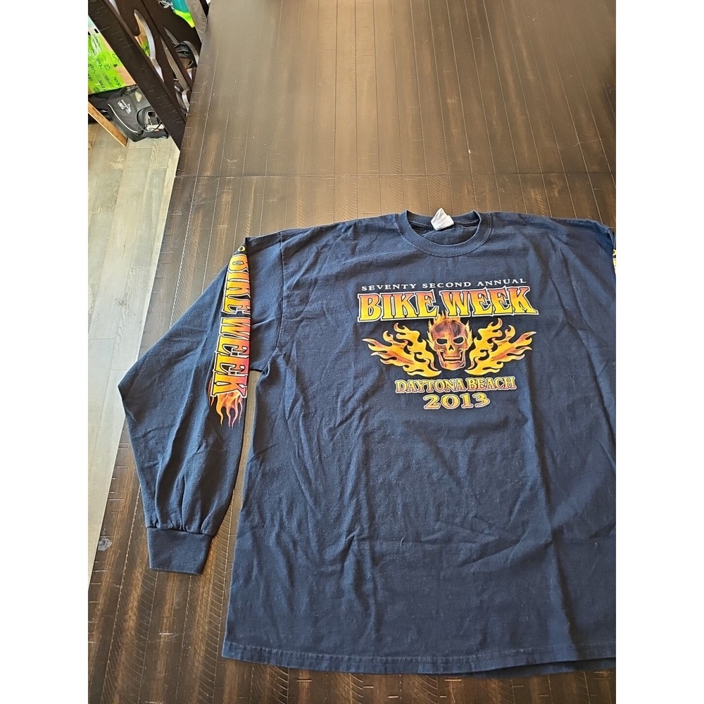 Fruit of the Loom Men Daytona Beach Shirt Bike Week 2013 Florida Biker Wear 2xl - Picture 3 of 11